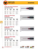 3/8" Tip Size Cushion Grip Square Shank Screwdrivers