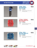 9 Pc. Ball Driver Hex Set (Metric) 1.5MM-10MM, Long