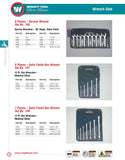 9 Piece Service Wrench Set 30⁰ Angle Satin - 3/4" - 1/1/4"