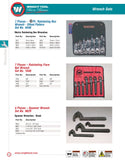 7 Piece Ratcheting Flare Nut Wrench Set - 3/8" - 3/4"