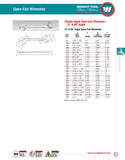 Open End Double Angle Wrench 15⁰ & 60⁰ Satin - 1/2" x 1/2"